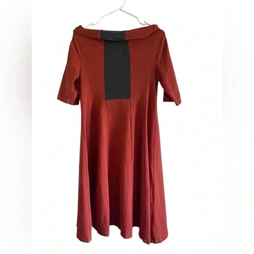 Grub Grey and  Orange Short Sleeve Dress S - Picture 2 of 8